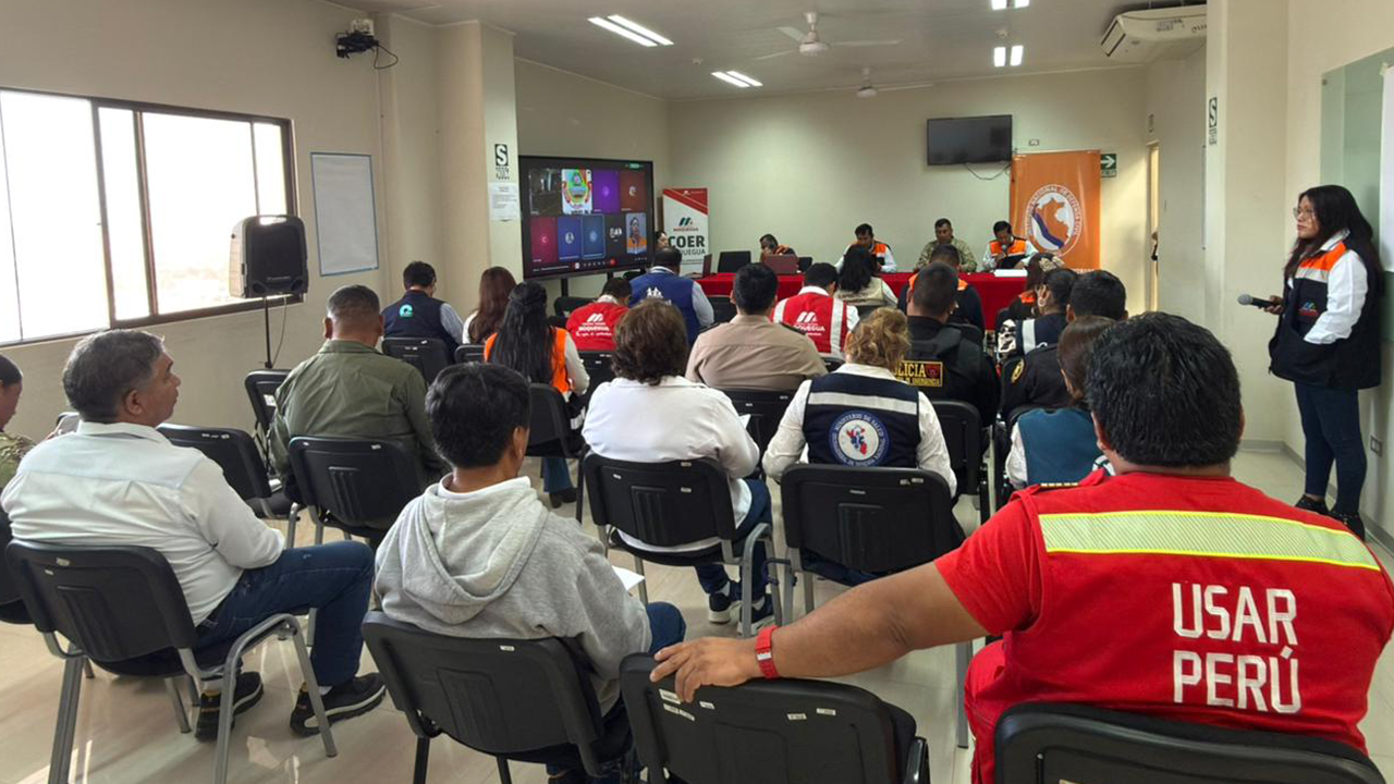 Moquegua alista Simulacro Nacional Multipeligro con reunión clave del COER